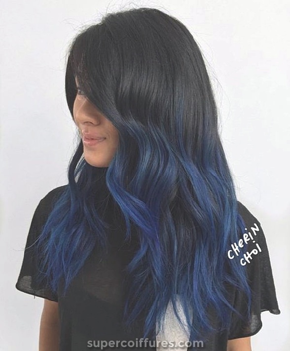 87 grandes idées de cheveux noirs bleus pour vous