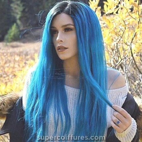 50 styles de cheveux bleu ombré super cool
