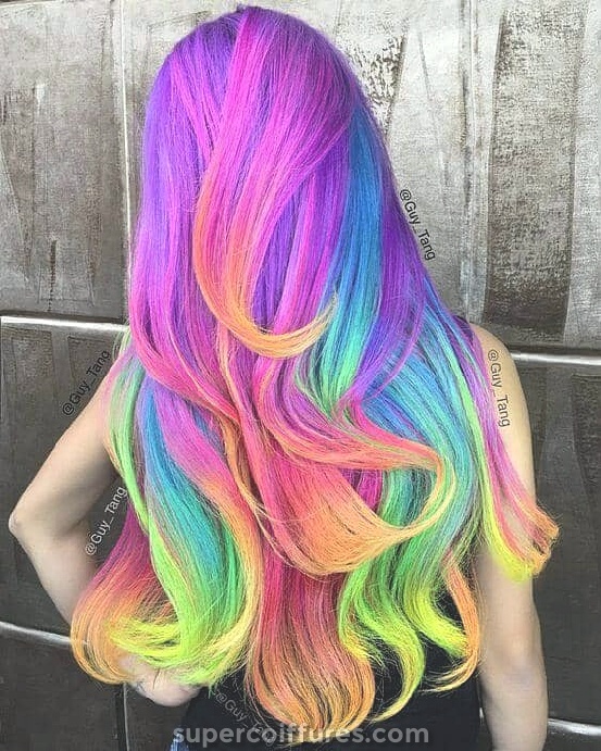 50 superbes idées de couleurs de cheveux de licorne pour se démarquer de la foule