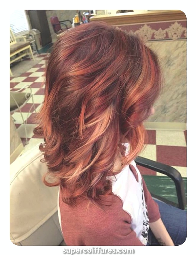 81 cheveux roux avec des idées de mèches que vous allez adorer
