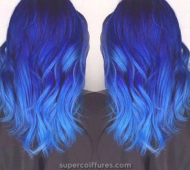 50 idées amusantes de cheveux bleus pour devenir plus aventureux avec vos cheveux