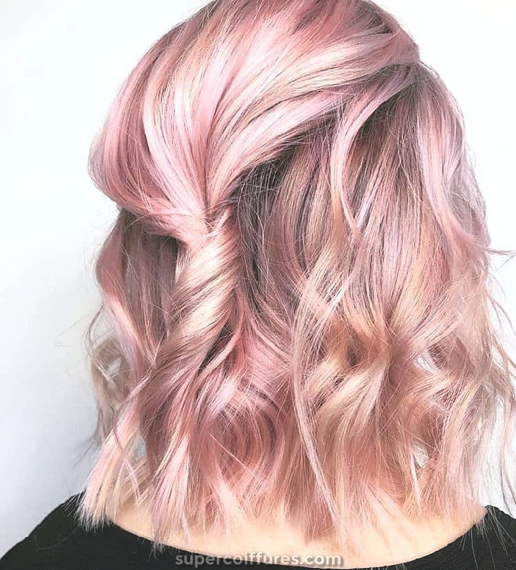 50 façons audacieuses et subtiles de porter des cheveux rose pastel