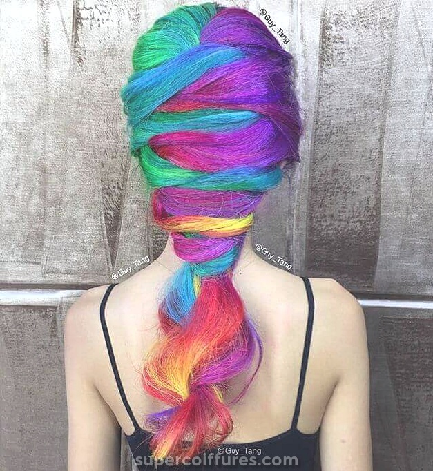 50 superbes idées de couleurs de cheveux de licorne pour se démarquer de la foule