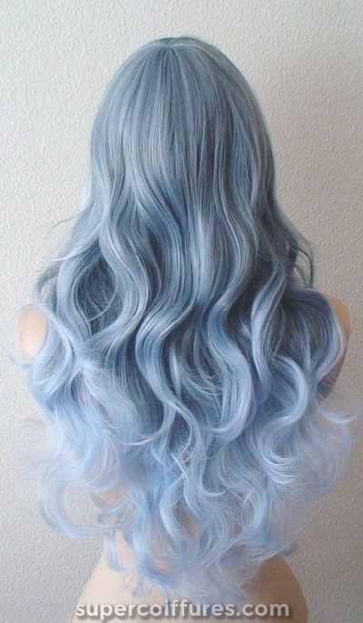 40 idées de cheveux bleu Ombre