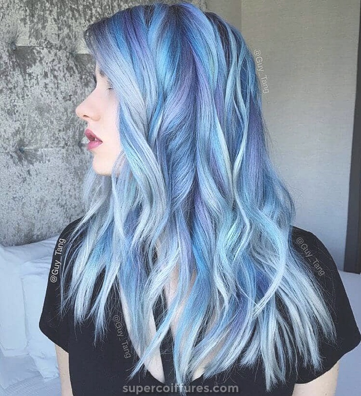 50 idées amusantes de cheveux bleus pour devenir plus aventureux avec vos cheveux
