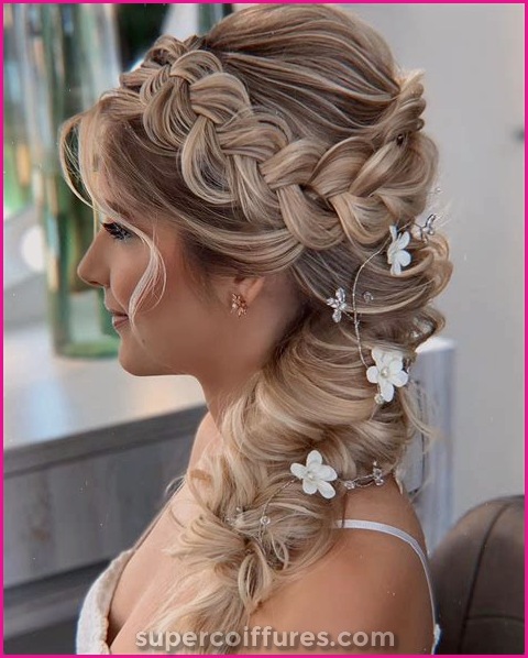 Les tresses pour une coiffure de mariage bohème chic