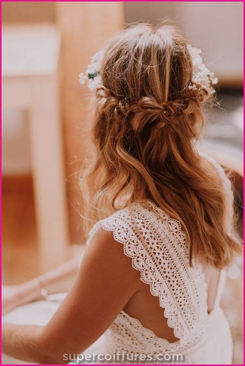 Les tresses pour une coiffure de mariage bohème chic